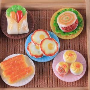 ของเล่นอาหารจิ๋วสำหรับเด็ก ชุดจำลองฉากเล่นสมมติ อาหารเช้า ขนม ของว่าง ชุดน้ำชาเล็กๆ ของเล่นพลาสติกจำลอง