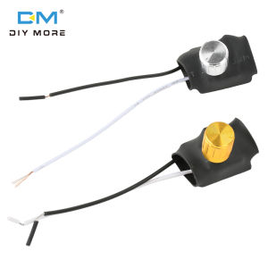 diymore DC 175-250V 1A/3A Gold/Silver 2 Way Table Lamp Omni-directional Dimming Rotary Switch for Table Lamp Incandescent Lamp Wall Lamp Switch Dimming