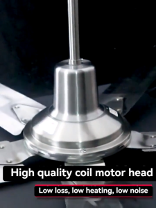 140CM Big Ceiling Fan 56-Inch Stainless Steel Ceiling Fan Household Commercial Electric Ceiling Fan