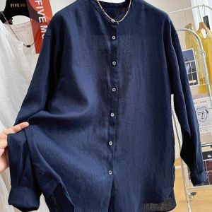 SUOSHE | Oversized 300kg-friendly Minimalist White Linen Long Sleeve Summer Shirts