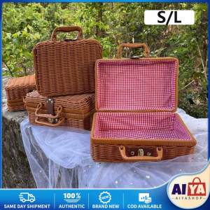 Retro Rattan Suitcase & Portable Woven Gift Box: A Comprehensive Guide