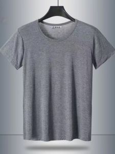 Mens Summer Thin Modal Loose Sleepwear Short Home Pants Comfortable Lightweight High Waist Five-Quarter Length Casual Shorts