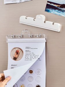 Large Magnetic Kitchen Clamp Japanese Style Refrigerator Magnet Clip Recipe Menu Holder Wood Material Kitchen Storage Tool