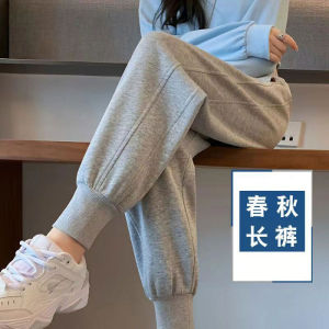 Womens Long Fleece Lined Lamb Velvet Sweatpants High Waist Trousers Autumn Winter New Style Casual Pants Harlan Style Pocket Detail