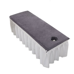 Professional Salon Bedding Large Towel Hole Punching Bath Towel Water Absorption Massage Therapy Aijiao Tuina Bedding Logo