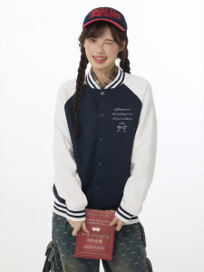 Gbiaior | Áo Sweater Knit Thùng Phong Cách Mỹ Cổ Điển
