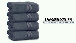 𝐔𝐭𝐨𝐩𝐢𝐚 𝐇𝐨𝐭𝐞𝐥 Bath Towel 100% Cotton Big Towel 70cmx140cm 550grams Cotton Grey White Navy Blue