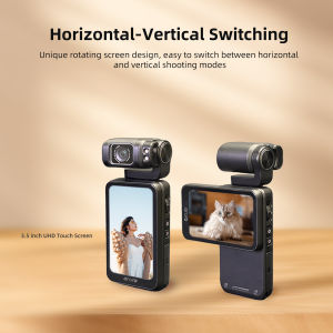 ORDRO กล้องวิดีโอ M3 5K กล้องวีดีโอกล้องแบบพกพาไนท์วิชั่น IR ไวไฟกล้อง VR หน้าจอพลิกได้3.5