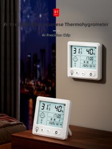 ZHIFAN | Đồng Hồ Đo Độ Ẩm và Nhiệt Độ Điện Tử Cao Cấp Treo Tường