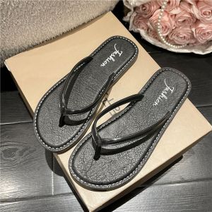 JIFANPAUL | Anti-Slip Black Flip Flops for Beach and Swimming