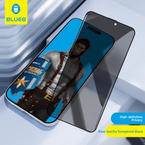 BLUEO | Anti-Peep Anti-Shock Anti-Dust Tempered Glass Screen Protector for iPhone 14 Pro Max