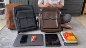 Balo da đựng laptop ba lô công sở nhiều ngăn rộng rãi rất tiện dụng CV (NA1)