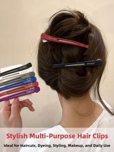 Womens Hair Accessories Side Clips Styling Hairpins No Trace Hair Grips Makeup Clips Bangs Holding Clamps Fashionable Hair Decorations