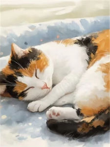 Kayou | Adult Paint By Numbers Cat Animal Handmade Pictures Draw On Canvas Set For Creativity Hobby Home Decor