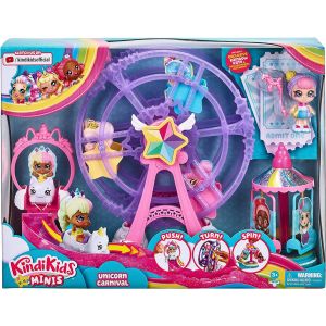 Kindi kids minis rainbow unicorn carnival playset ferris wheel