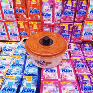 promo spesial terlaris 42 pcs sabun cuci liquid so Klin 20 ml + bakul nasi set sebaguna