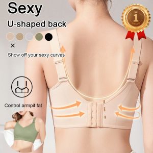 Nonmarking Comfortable Underwear Full Cup Thin Bra Invisible Jelly Stripes Breast Reduction