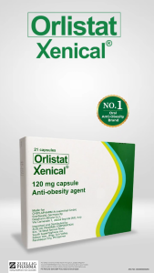 Xenical (Orlistat) Anti-Obesity Agent 120mg Capsules - 6+1 Capsules - Keimav