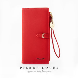Yellow Ladies Long Wallet Thin Handheld Fashion Money Clip Korean Style PU Leather Zipper Closure Solid Color Spring 2023 New Arrival