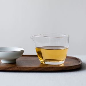 Japanese Style Thickened Glass Public Cup High Temperature Resistant Gongfu Tea Set Water Drop Public Cup Transparent Glass Cup