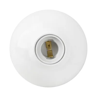 DIY E27 LED Light Bulb Holder Round Socket Base，850°fireproog Hanging Lamp Socket Base Industrial Ceiling Wall Light Base Holder