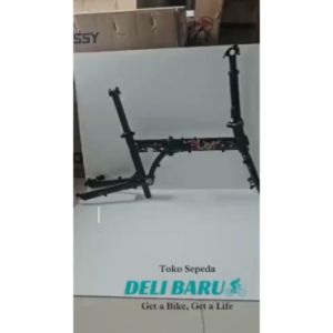SYTE Frame sepeda lipat ukuran 20" Motif IKAN KOI special edition batangan sepeda 20 murni 20 plus bahan full alloy discbrake