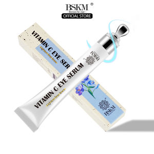 BSKM Vitamin C Eye Cream for Dark Circle and Eyebag Eye Serum With Massage Head Lighten Fine Lines 20g 眼霜
