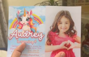 Unicorn Invitation Card - Rainbow Girl Birthday Christening Invite - Pink - Personalized - Customized - 5R