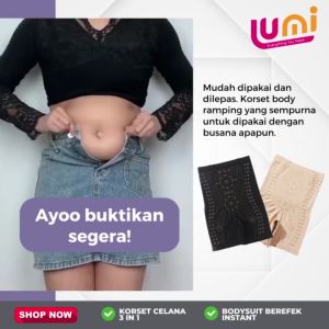 Korset Celana Infrared Pengencang Pinggang dan Pantat Pants InfraRed 3 in 1 Korset Stocking Pelangsing Perut Original