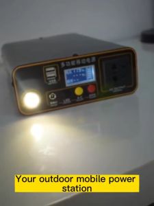 300W 96000MAH Solar Generator Outdoor Fast Charge Large Capacity Power Station Portable Large Capacity Support Solar Panel Charging Power Bank Generator