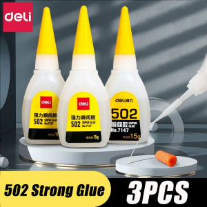 YESPERY 3Pcs 502 Super Glue Quick-drying Cyanoacrylate Instant Leather Rubber Wood Metal Strong Bond Liquid Adhesive Tool