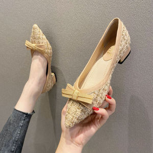 MIFEI | Pointed-toe Mid-heel Gentle Lady Shoe 41-43