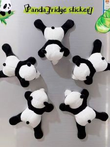 Đồ Chơi Gấu Trúc Bông PP Dễ Thương Đồ Trang Trí Tủ Lạnh Đồ Lưu Niệm Sáng Tạo Thú Bông Gấu Trúc Thủ Công Tấm Dính Tủ Lạnh