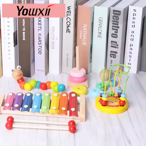 Yowxii Wooden Toys Shape Puzzle Color Geometric Board Jigsaw Blocks Educational Toys for Kid Montessori Toy
