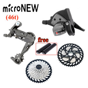 MicroNEW 10 Speed Groupset 10 Speed Bicycle Rear Derailleur Shifter Cassette Cogs Freewheel 28-46T
