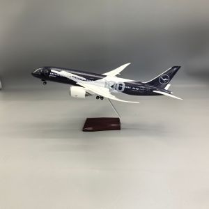 43-47cm Large Scale Lufthansa100 Years Collectible A350 380 B747 787 Diecast Resin Airplane Model for Collection Display or Gift
