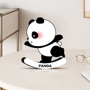 Panda Desktop Tabletop Swinging Creative Home Living Room TV Cabinet Healing Stress Relief Decorative Artwork Office Desk Piece