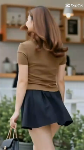 Sabrina Gv Knit Top Lengan Pendek Korean Style Baju Atasan Wanita Crop Nyaman Cardigan Knitwear dengan Bagian Bahu Terbuka Siluet Leher Jenjang Kardigan Populer di Berbagai Kalangan Model Pakaian Populer