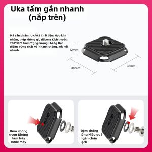 ULANZI | Bộ Phụ Kiện Máy Ảnh Gắn Nhanh F38/UKA Đế Vuông Tương Thích Arca Swiss Cho Tripod & Gimbal