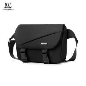 LouisWill Men Fashion Shoulder Bags Sling Chest Bag Cross Body Bags Messenger Bag Waterproof Cross Body Bag Large Capacity Sling Bags Simple Casual Sport Street Bag Student Teenager Bag