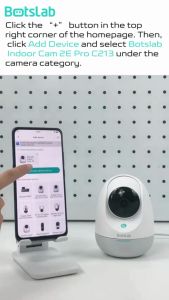 Botslab Indoor Cam 2E Pro C213 2K Wi-Fi / LAN Smart AI Pan 360 Tilt Camera