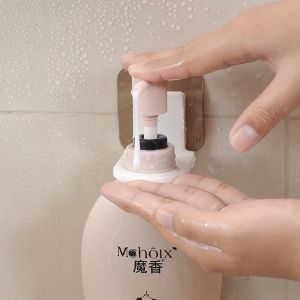 Giá dán tường treo chai nước rửa tay dầu gội đầu sữa tắm dán tường siêu dính chịu lực 3kg