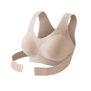 FallSweet | FallSweet 1/2PCS Womens Posture Correction Bras Seamless Wireless Push Up Bralette with Cross Back Support Female Lingerie