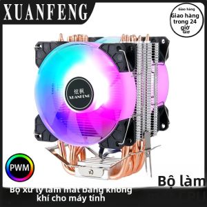 Tản Nhiệt CPU XUANFENG 90mm Làm Mát Bằng Không Khí Với 6 Ống Dẫn Nhiệt Tương Thích Với LGA2011 X79 X99 2066 115x 1200 1700 18xx AM3 AM4 AMD 4Pin/PWM 2/4/6