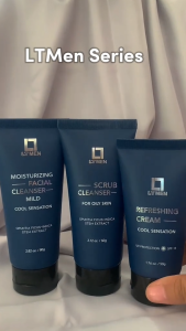 LT Men Paket lengkap Isi 4 (Facial Cleancer Facial Scrub Refresing cream 3 in1 Body Wash)