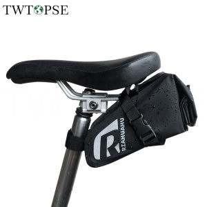 TWTOPSE Waterproof Bike Saddle Bag For Brompton Folding Bicycle Birdy 3SIXTY Rear Tail Bags 2.5-4L Tool Tire Cycling Accessory