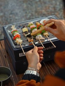 Barbeque Grill Lipat Karton Sekali Pakai Naturehike CNK2300CW012 Extra Large BBQ Gril Pemanggang Portable Camping Alat Panggangan