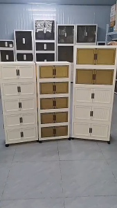 Trove Life Rak Penyimpanan Plastik Modular - Desain Lipat Susun Cocok Untuk Lemari Pakaian Anak/Dewasa & Kabinet Serbaguna