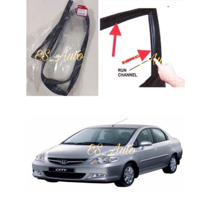 *ORIGINAL HONDA SEL CITY 20032008 DOOR GLASS RUN CHANNEL RUBBER/ GETAH