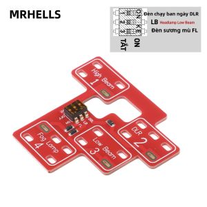 Đèn Sương Mù 8 Chế Độ Tùy Chỉnh Tích Hợp Đèn Pha Chiếu Xa/gần Và Đèn Chạy Ban Ngày (DRL) Tương Thích Với Xe Chevrolet Silverado GMC Sierra 1500/2500/3500 Đời 2003-2007